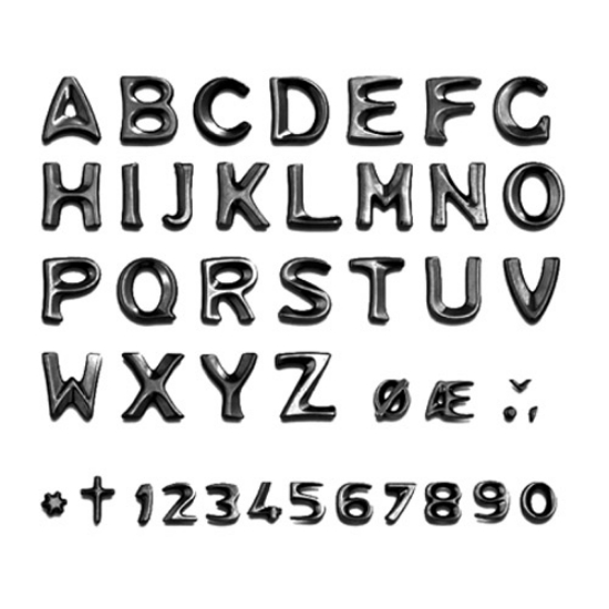 Obrázok z KL25CZ * Karpatia znaky 25 lepená hviezdička malá čierne zlato