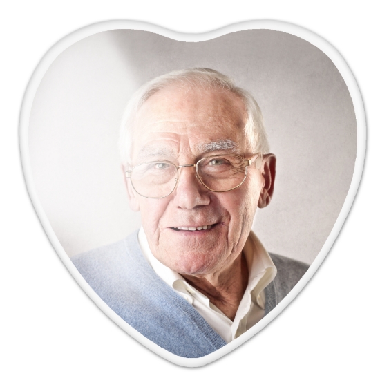 Obrázok z F04212 Fotokeramika srdce farebná R12