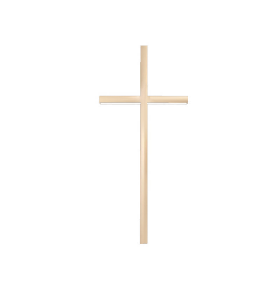 Obrázok z KN01118 Krížik plochý hladký nalepovací 18x8 , zlato