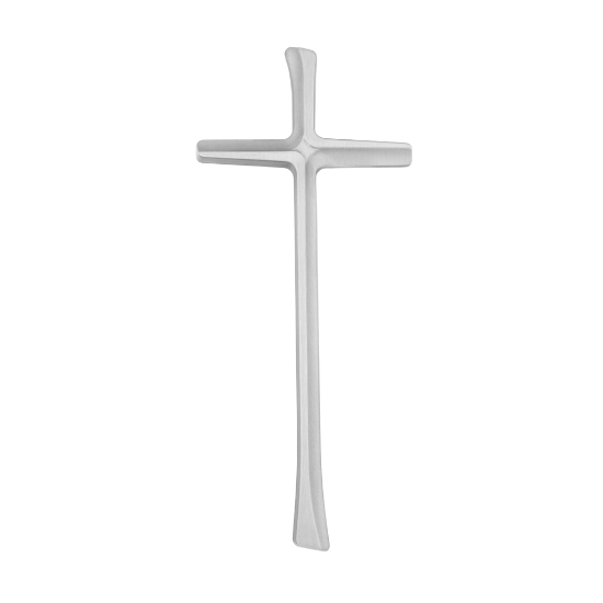 Obrázok z K53422 Krížik tvarovaný matt silver