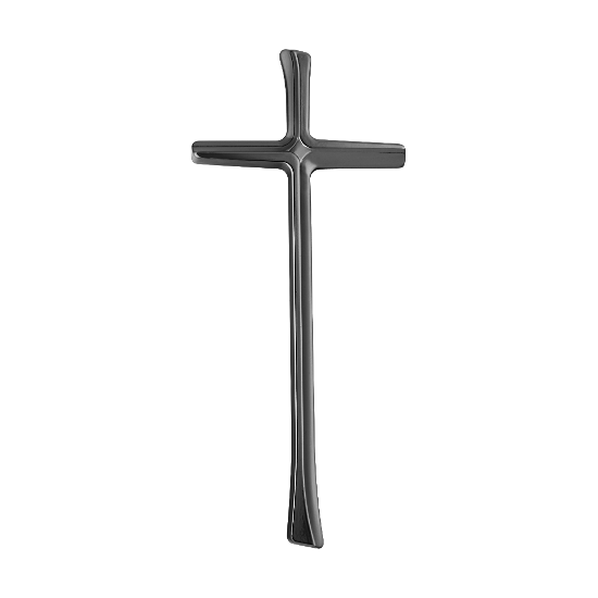 Obrázok z K53322 Krížik tvarovaný čierne zlato