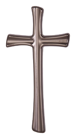 Obrázok z K02313 Krížik tvarovaný plochý 13x6,5 , čierne zlato