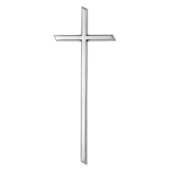 Obrázok z K01030 Krížik klasický 29,5x11,5 , leštený nerez