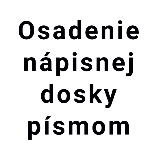 Obrázok z Montáž písma a doplnkov na nápisnú dosku